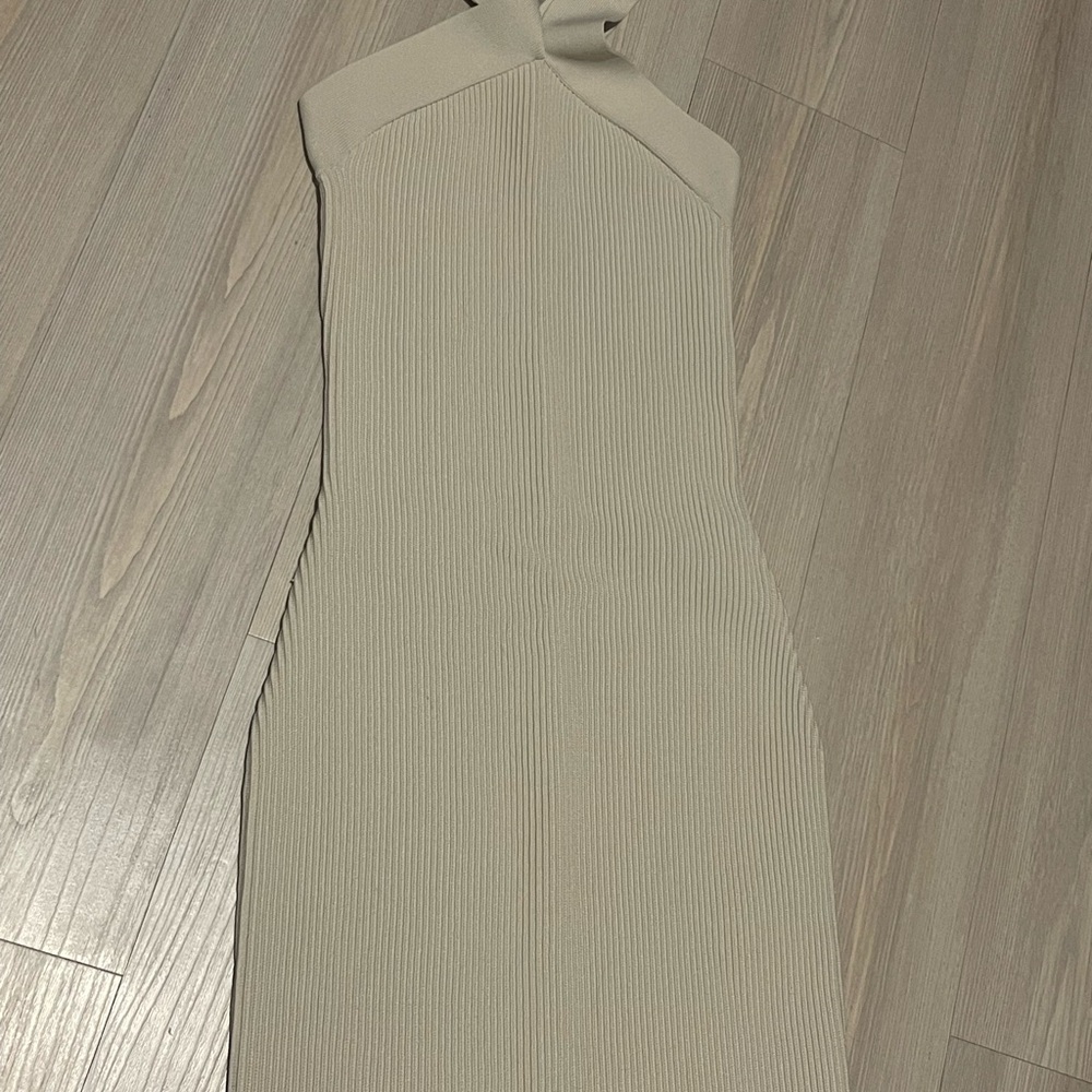 Babaton One Shoulder Cream Dress